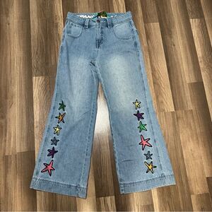 A.LAB Ether Stars Blue Ultra Loose Jeans. NWOT SIZE 4